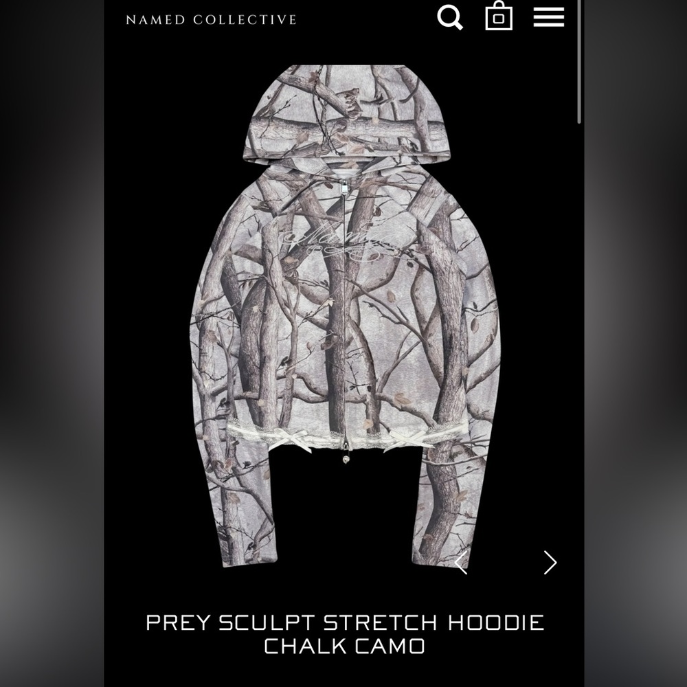 Named Collective Prey Sculpt Stretch Hoodie - Chalk Camo